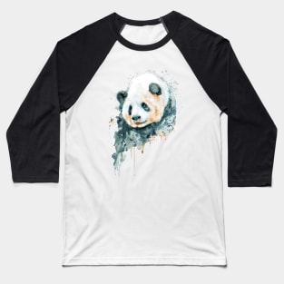 Adorable Panda Bear Portrait Baseball T-Shirt